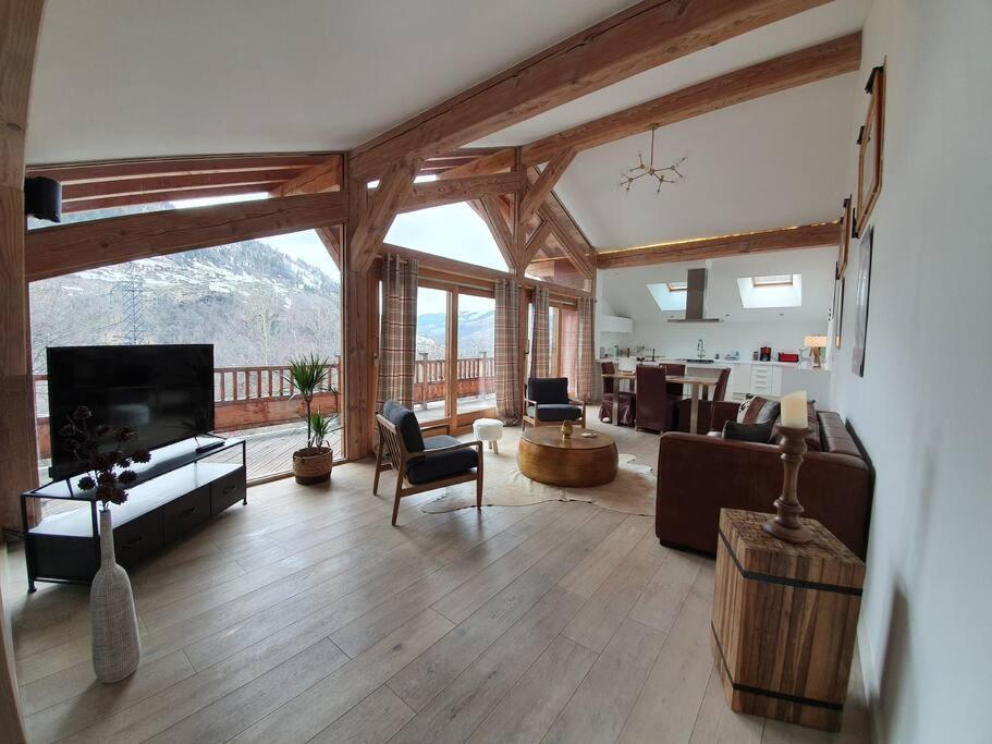 Chalet Entier 110M2 Avec Vue Et Sauna A 10 Min Des Pistes سانت فوا تارونتي المظهر الخارجي الصورة